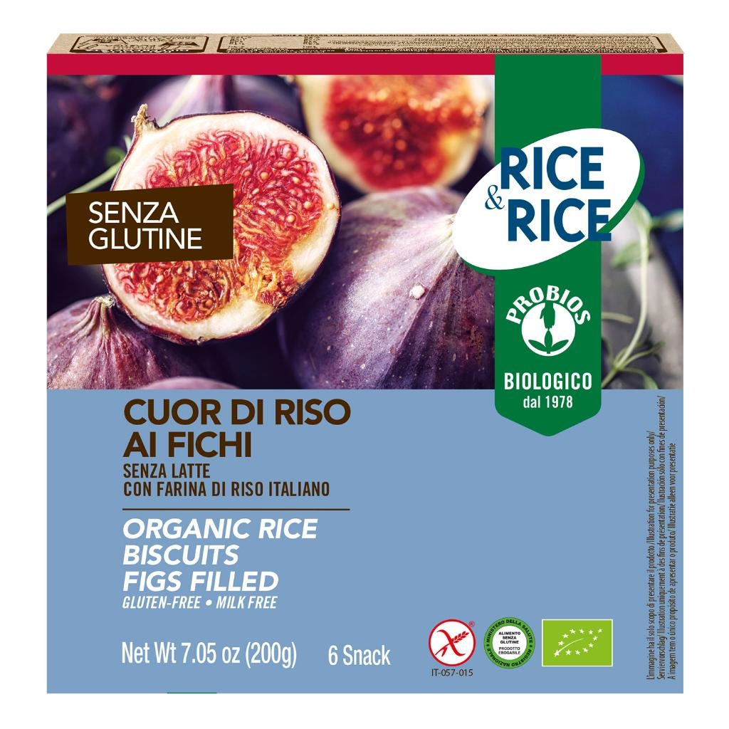 RICE&RICE CUOR DI RISO AI FICHI SENZA LATTE 6 X 33 G