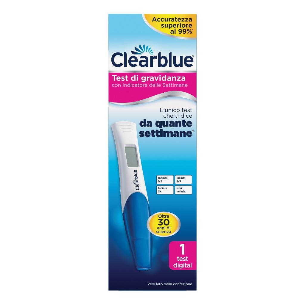 TEST DI GRAVIDANZA CLEARBLUE CON INDICATORE DELLE SETTIMANE 1 PEZZO