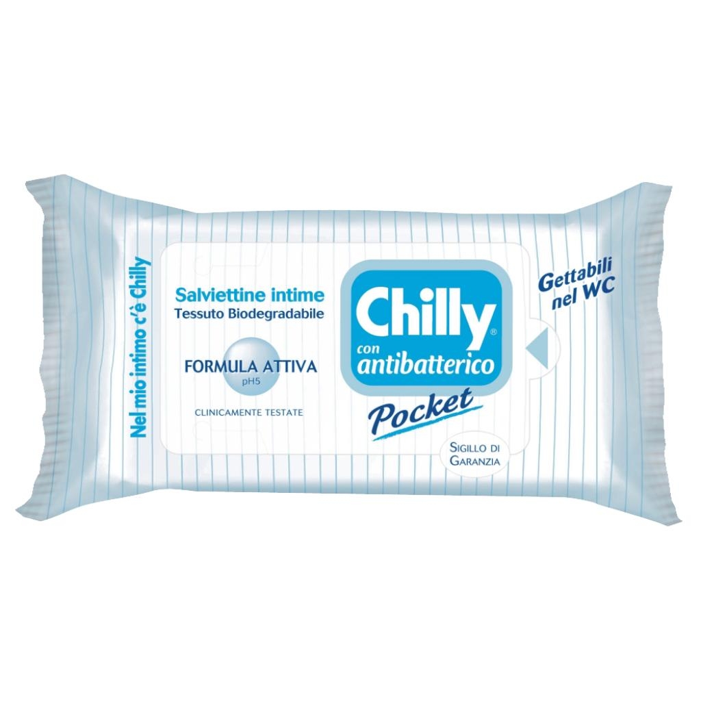 CHILLY SALVIETTE INTIMO BIO ANTI BATTERICHE 12 SALVIETTE