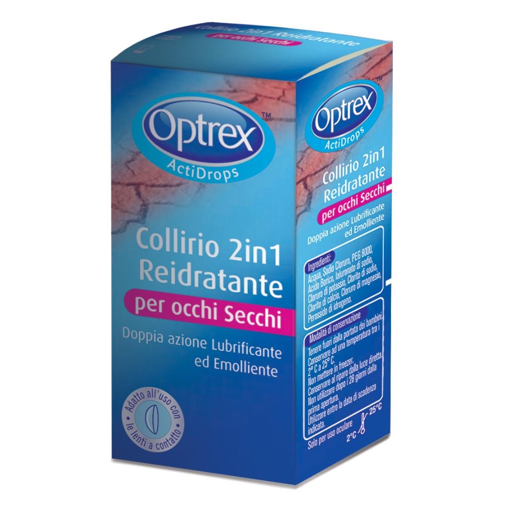 GOCCE OCULARI OPTREX ACTIDROPS 2IN1 REIDRATANTE OCCHI STANCHI 1 PEZZO