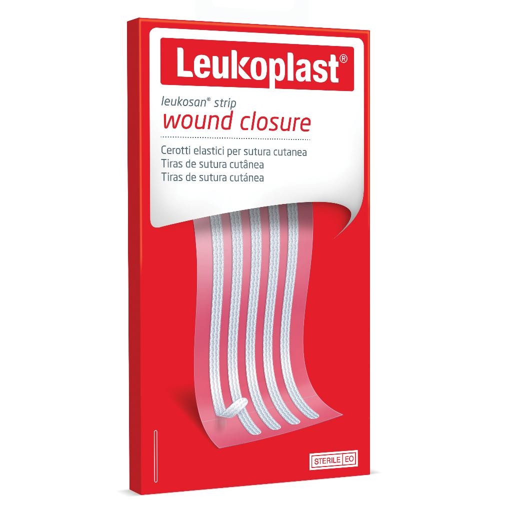 CEROTTO PER SUTURA LEUKOSAN STRIP 3X75 MM 2 BUSTE X 5 CEROTTI