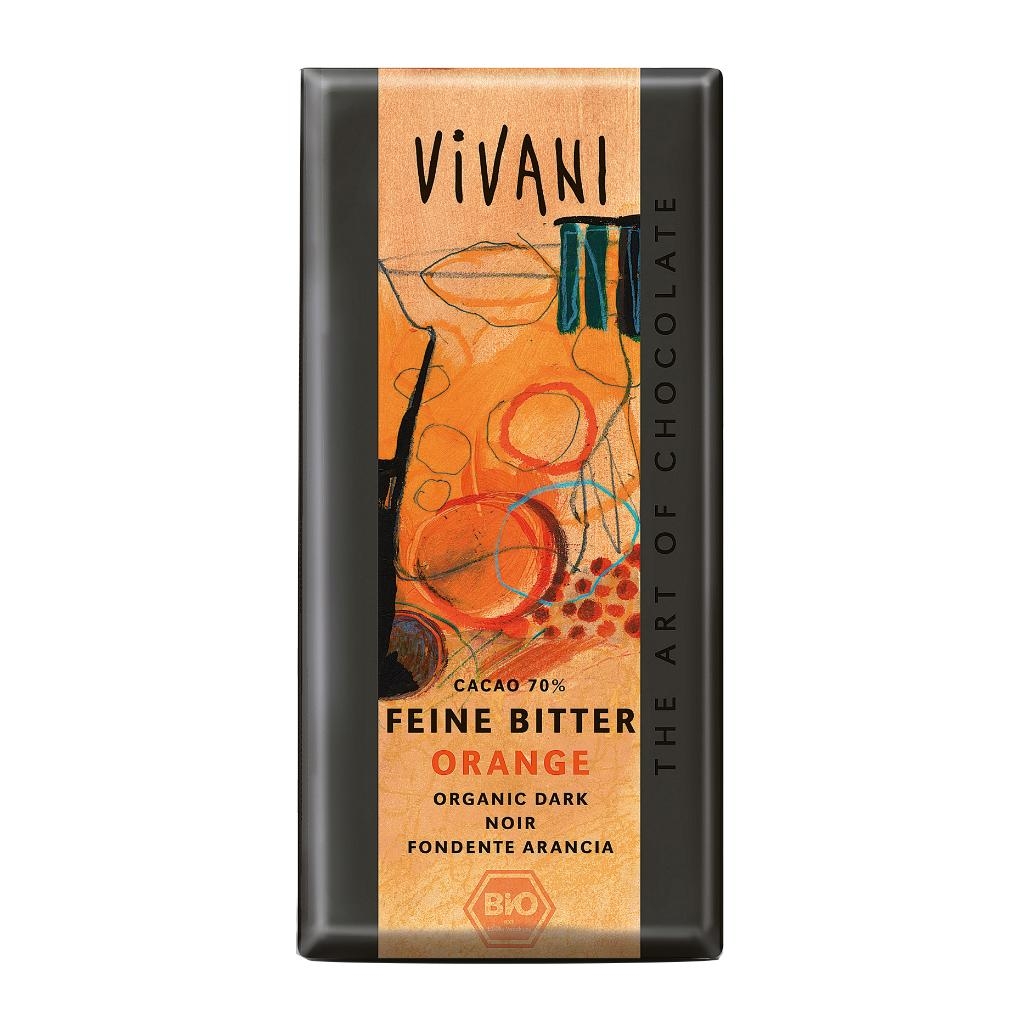 VIVANI CIOCCOLATO FONDENTE ALL'ARANCIO 100 G