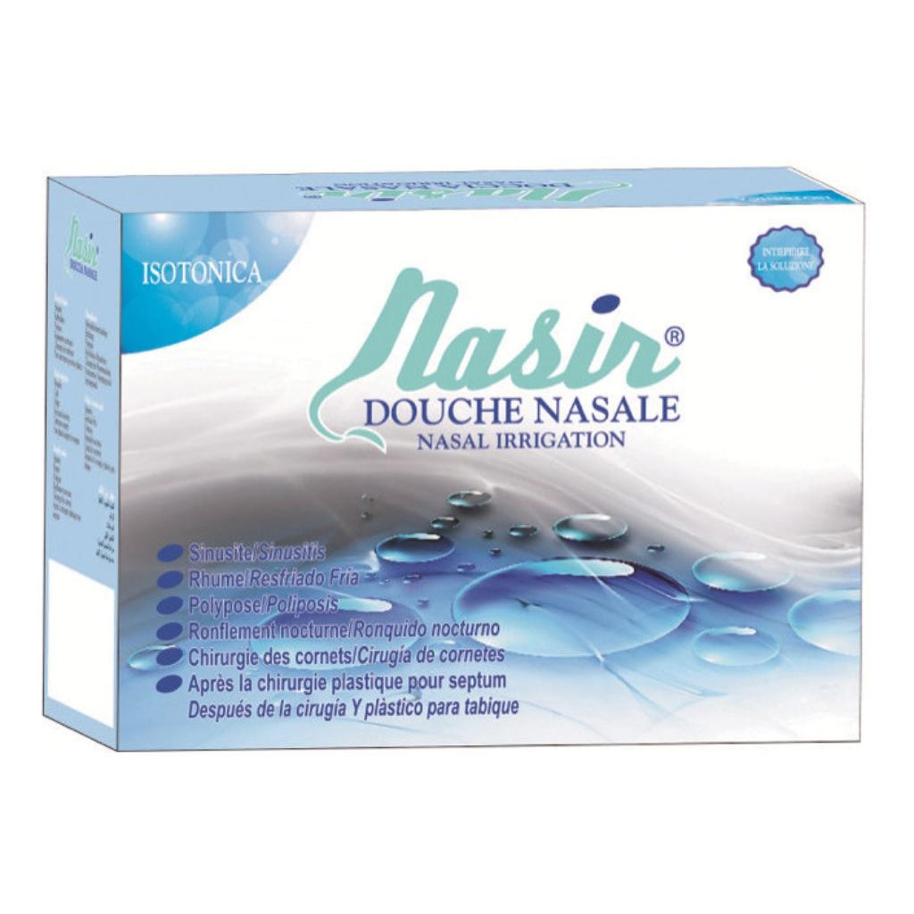 NASIR DOCCIA NASALE CON SOLUZIONE FISIOLOGICA ISOTONICA 6 SACCHE 500 ML + 1 BLISTER