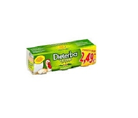 DIETERBA OMOGENEIZZATO TACCHINO 3 PEZZI 80 G