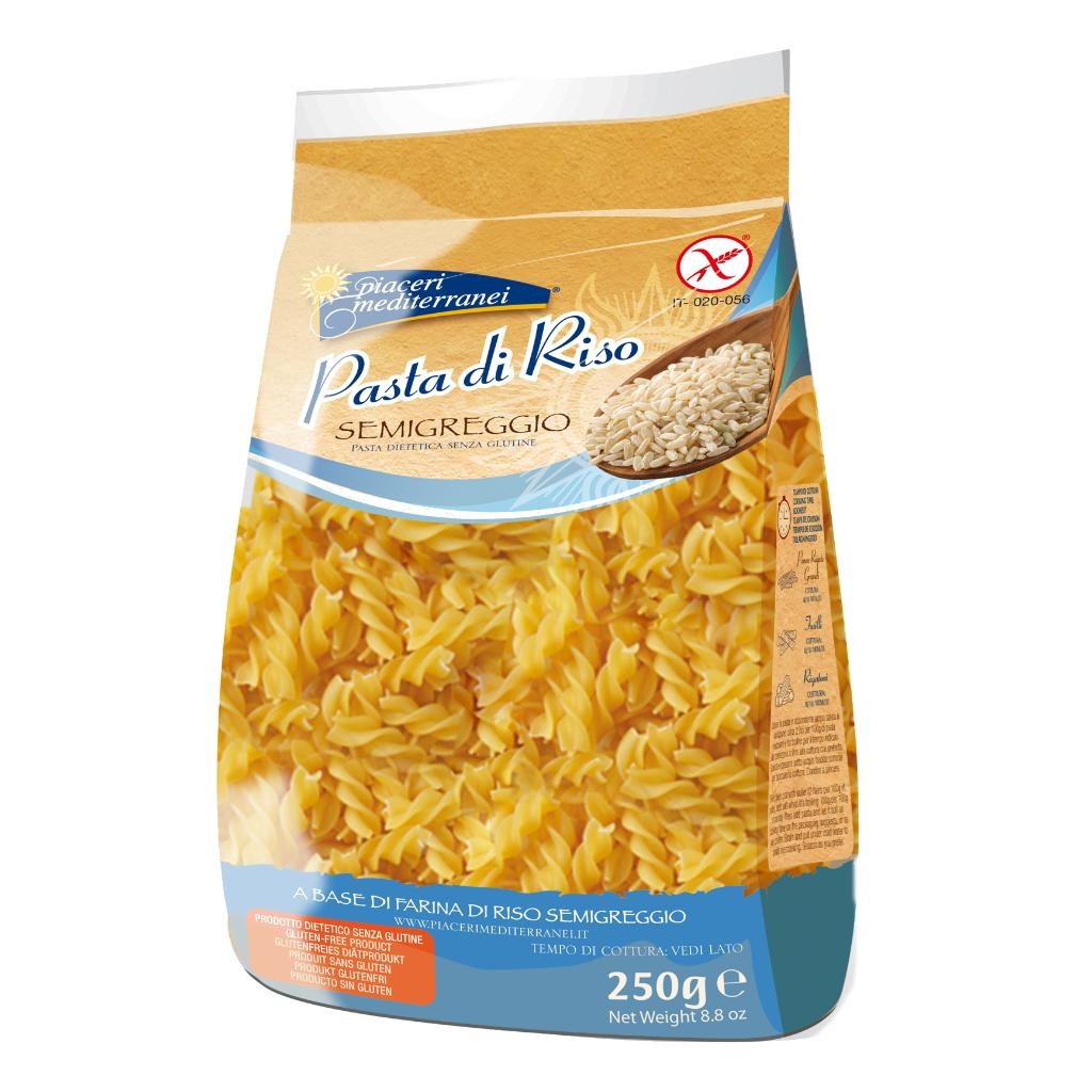 PIACERI MEDITERRANEI PASTA RISO FUSILLI 250 G