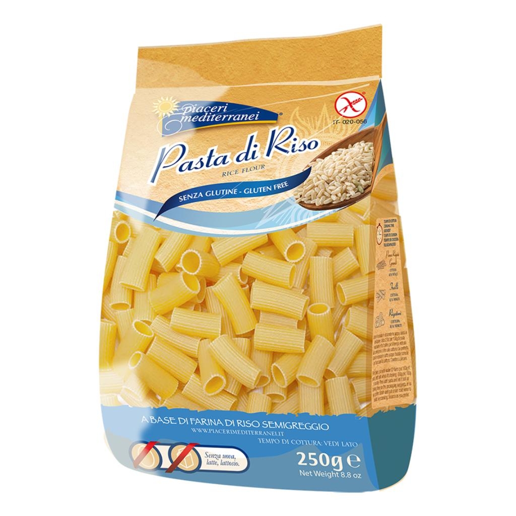 PIACERI MEDITERRANEI PASTA RISO RIGATONI 250 G