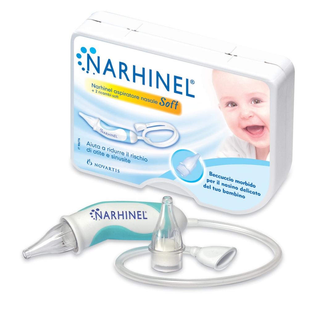 ASPIRATORE NASALE NARHINEL SOFT 1 PEZZO + 2 RICAMBI