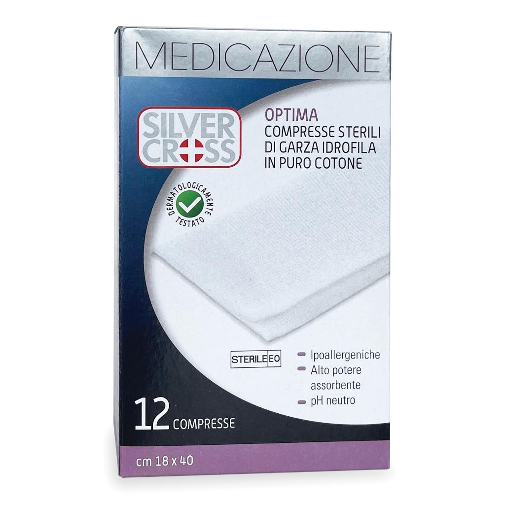 GARZA SILVERCROSS COTONE 18X40CM 12 PEZZI