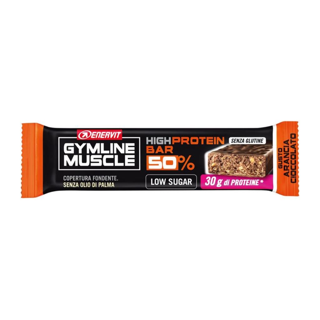 ENERVIT GYMLINE MUSCLE PROTEIN BAR 50% ARANCIA CIOCCOLATO 1 PEZZO