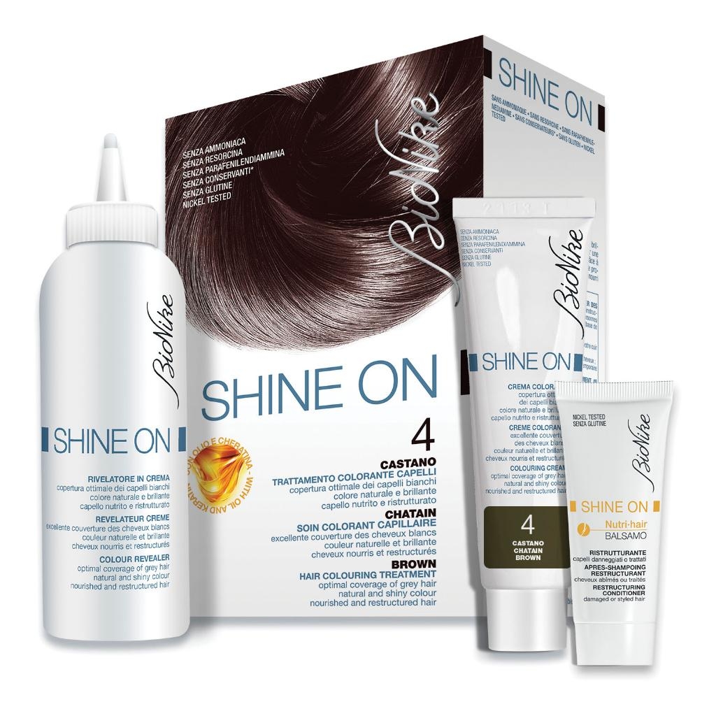 BIONIKE SHINE ON COLORE CAPELLI CASTANO 4