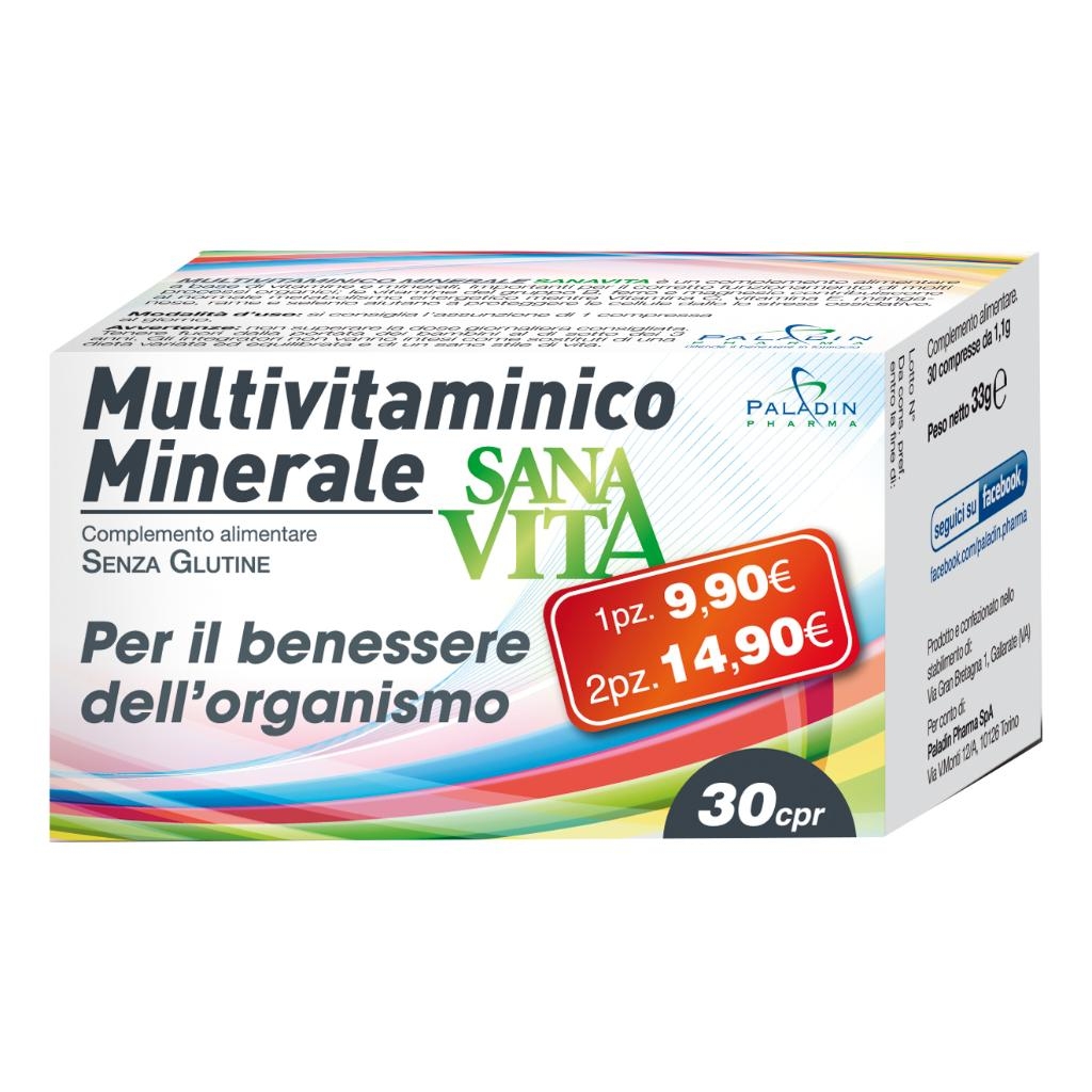 SANAVITA MULTIVITAMINICO MINERALE 30 COMPRESSE