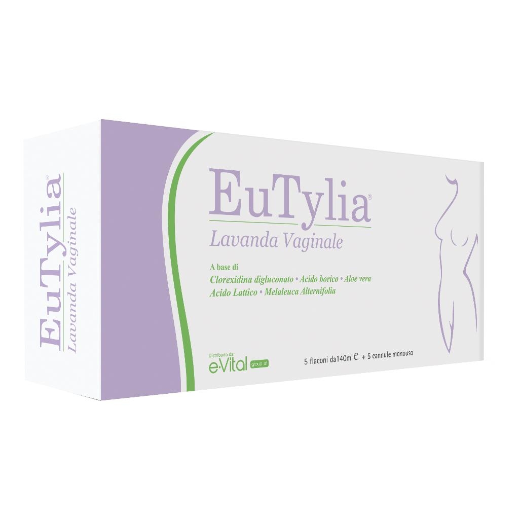 EUTYLIA LAVANDA VAGINALE 5 FLACONI 140 ML + 5 CANNULE MONOUSO