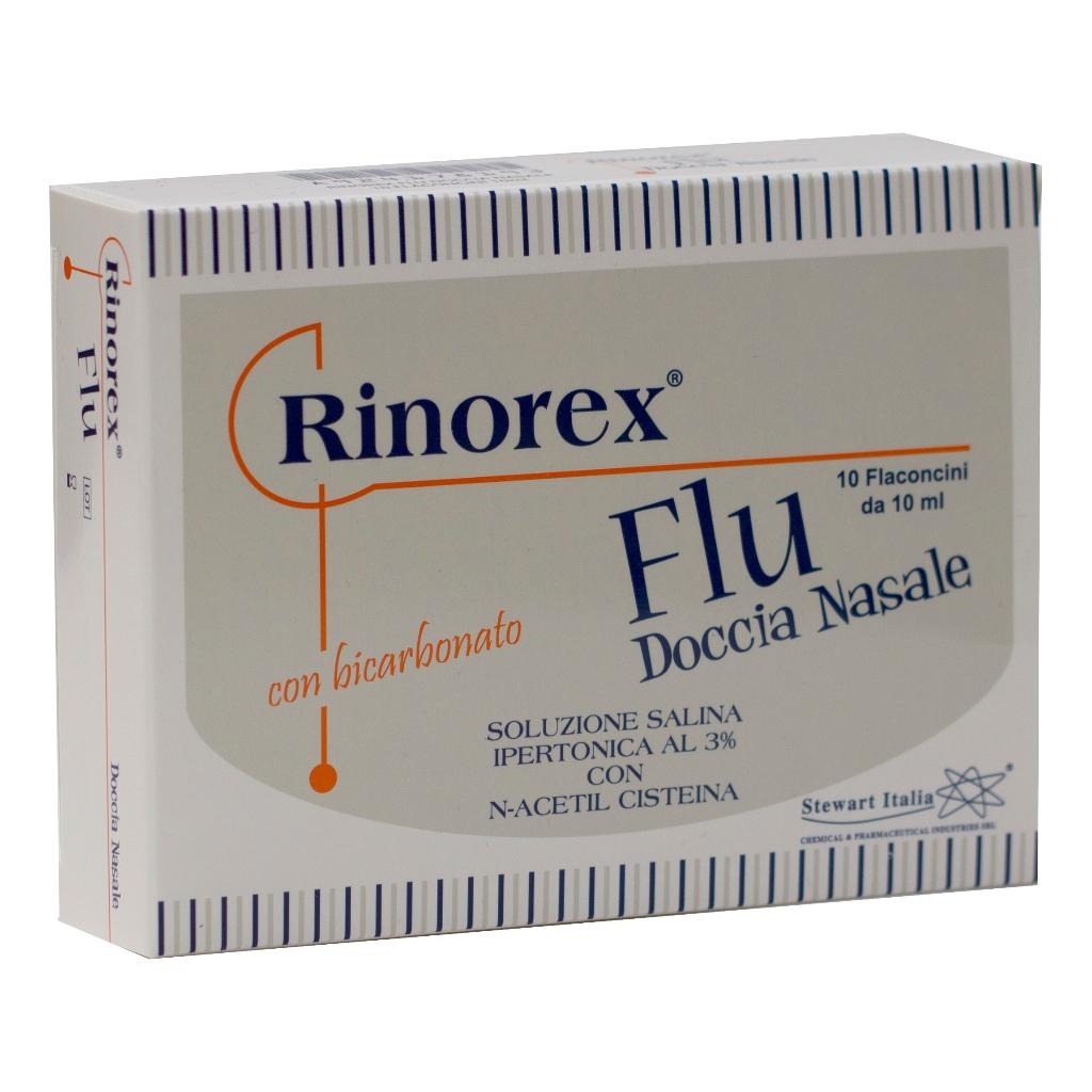 RINOREX FLU DOCCIA NASALE 10 FLACONCINI 10 ML