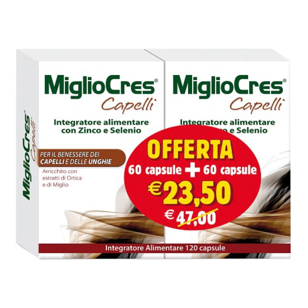 MIGLIOCRES CAPELLI 60 CAPSULE + 60 CAPSULE PROMOZIONE