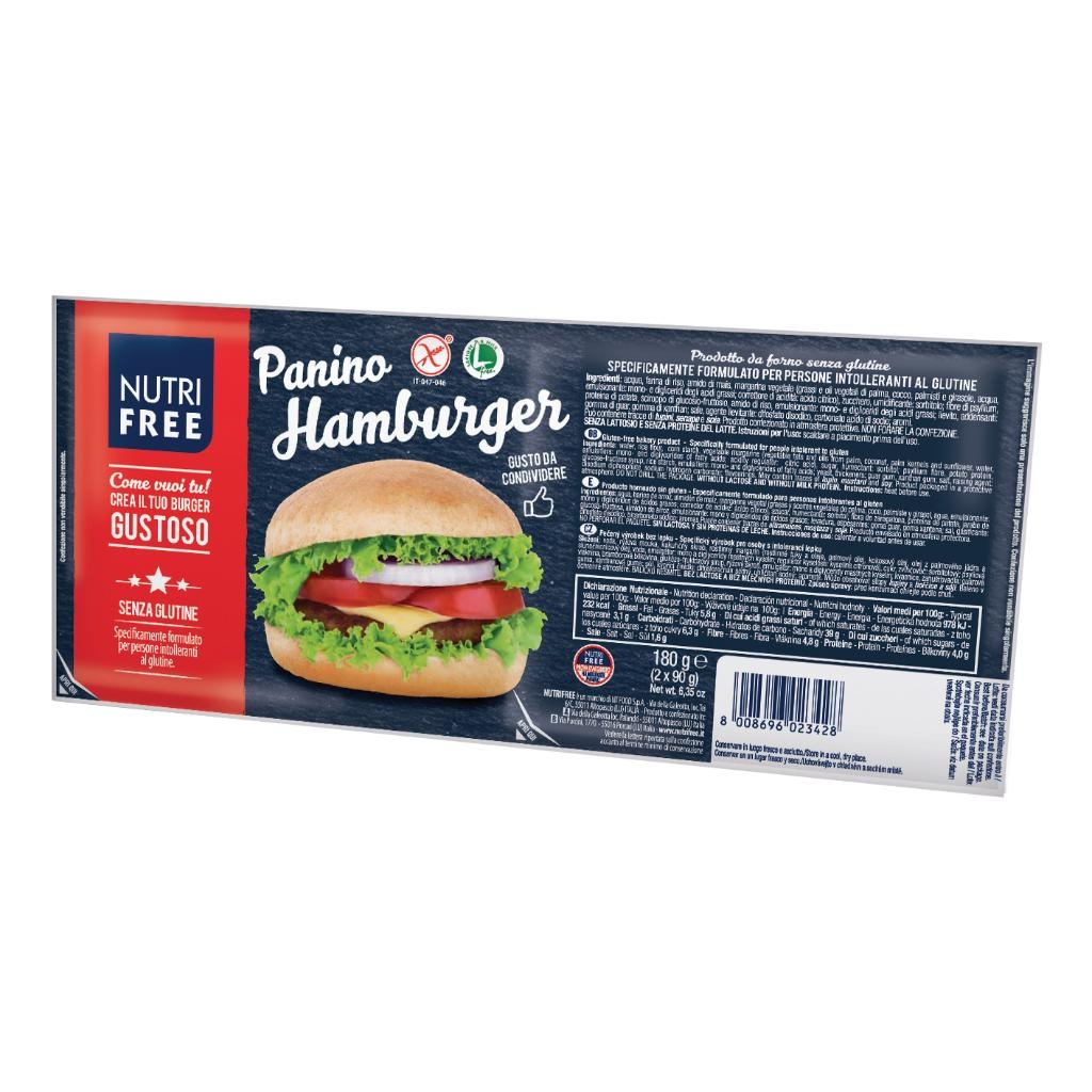 NUTRIFREE PANINO HAMBURGER 180 G