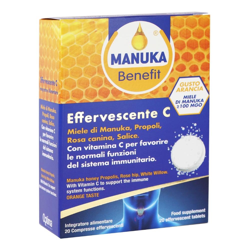 MANUKA BENEFIT EFFERVESCENTE C 20 COMPRESSE