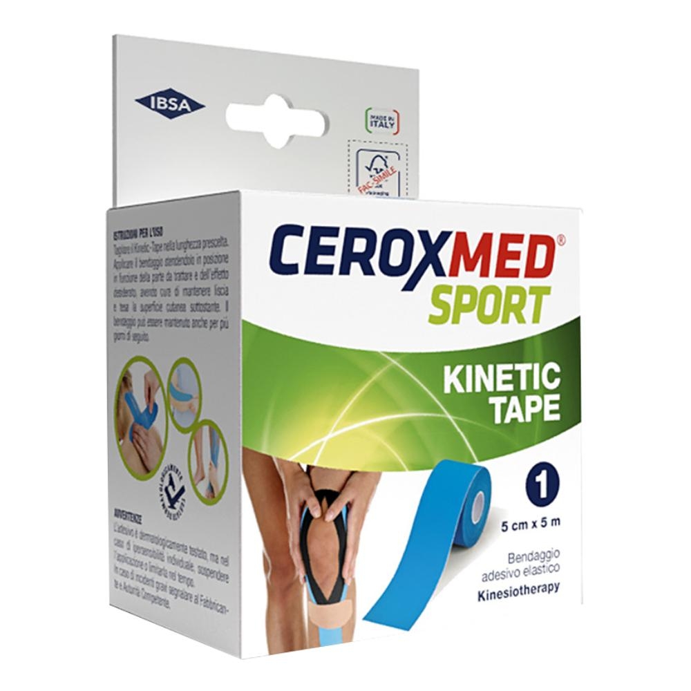 CEROXMED SPORT KINETIC TAPE BLU 1 PEZZO