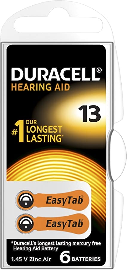 DURACELL EASY TAB 13 ARANCIO BATTERIA PER APPARECCHIO ACUSTICO