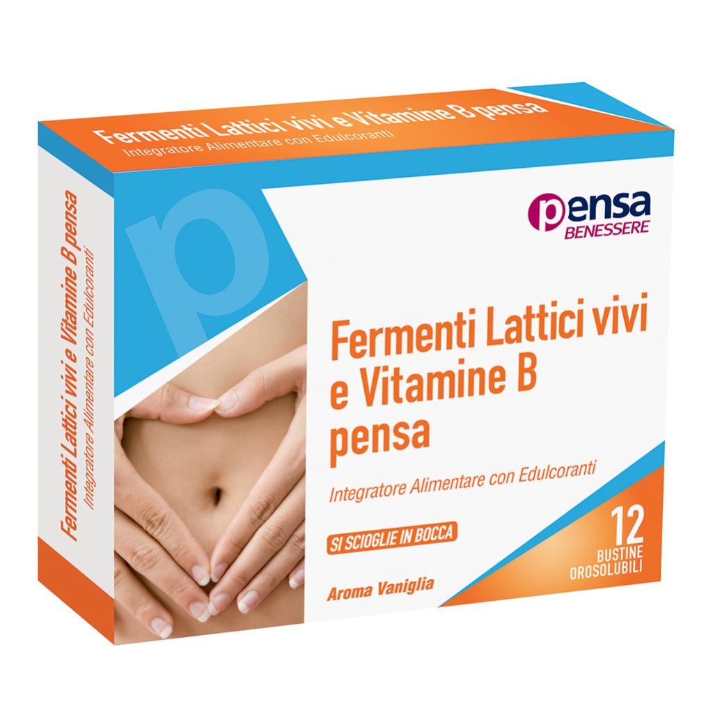 FERMENTI LATTICI VIVI E VITAMINE B 12 VANIGLIA BUSTINE OROSOLUBILI