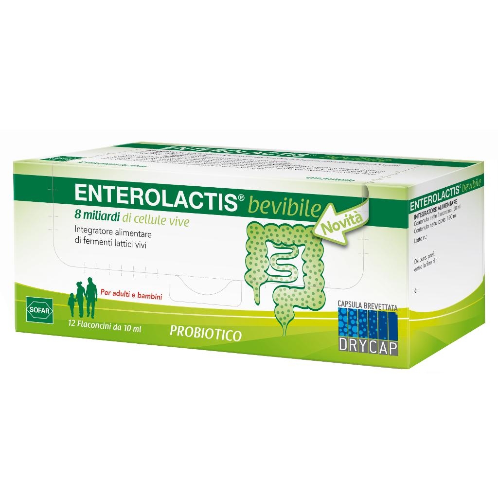 ENTEROLACTIS 12 FLACONCINI 10 ML