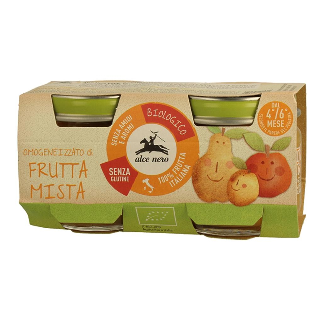 OMOGENEIZZATO FRUTTA MISTA BABY FOOD BIO 2 X 80 G