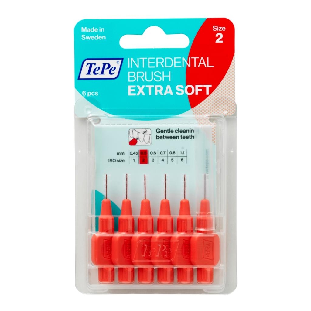 TEPE SCOVOLINO XSOFT ROSSO 0,5MM 6 PEZZI