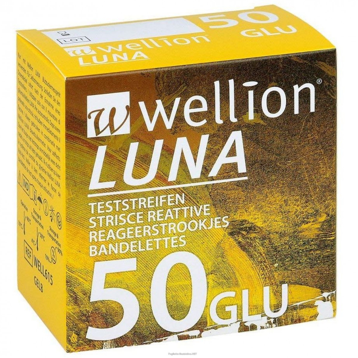 WELLION LUNA 50 STRIPS STRISCE PER MISURAZIONE GLICEMIA