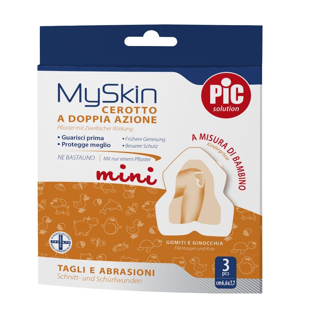 CEROTTO MYSKIN TAGLI & ABRASIONI MINI GOMITI E GINOCCHIA 3 PEZZI