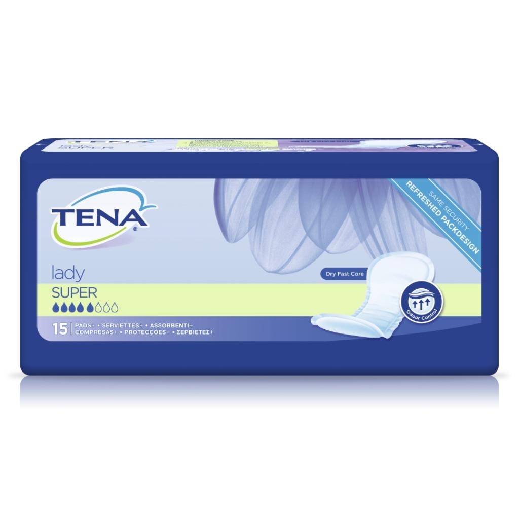 PANNOLONE SAGOMATO TENA LADY SUPER 15 PEZZI