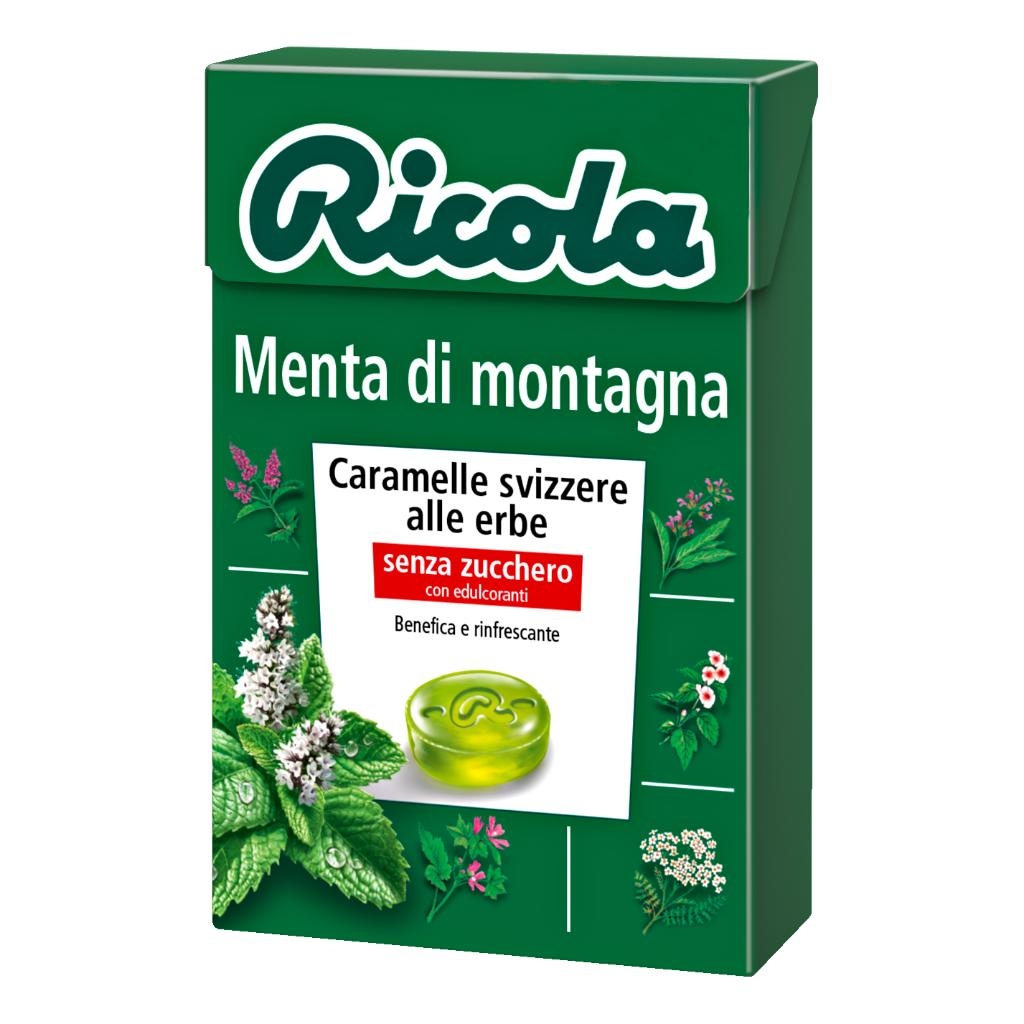 RICOLA MENTA DI MONTAGNA SENZA ZUCCHERO 50 G