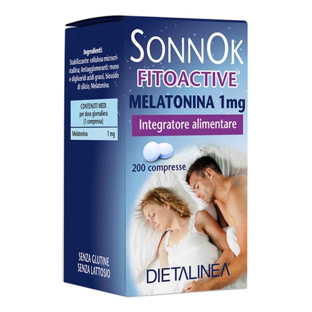 SONNOK FITOACTIVE MELATONINA 1MG 200 COMPRESSE DIETALINEA