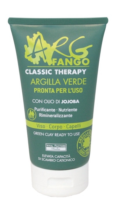 ARGFANGO CLASSIC THERAPY ARGILLA VERDE PRONTA PER L'USO PER VISO CORPO E CAPELLI 150 ML