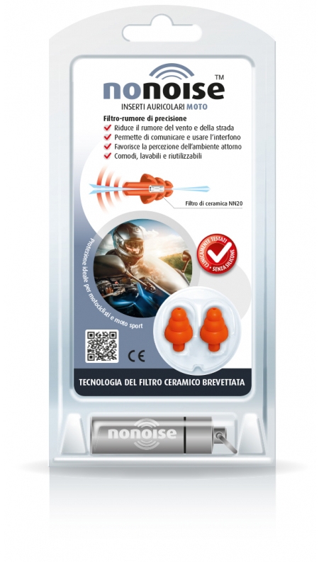 NONOISE MOTO INSERTO AURICOLARE 2 TAPPI