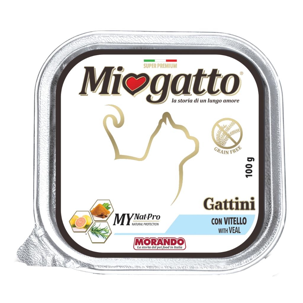 MIOGATTO GATTINI VITELLO GRAIN FREE 100 G