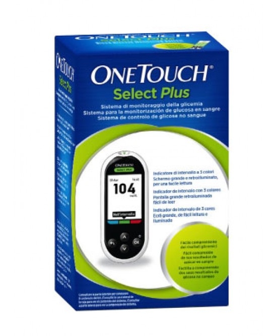 ONETOUCH SELECT PLUS STSTEM KIT CON LANCETTE PUNGIDITO E FLACONE DA 10 STRISCE REATTIVE