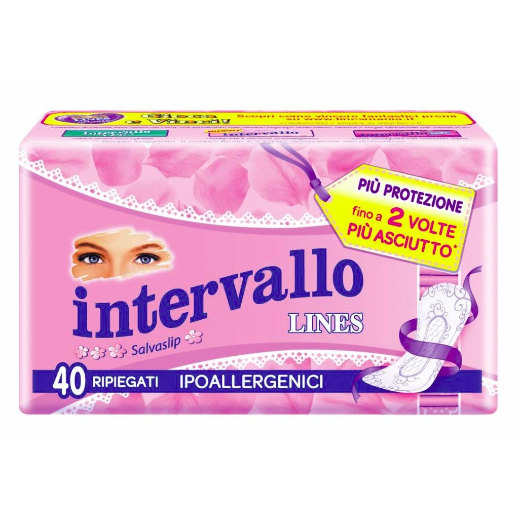 PROTEGGISLIP LINES INTERVALLO RIPIEGATO 40 PEZZI