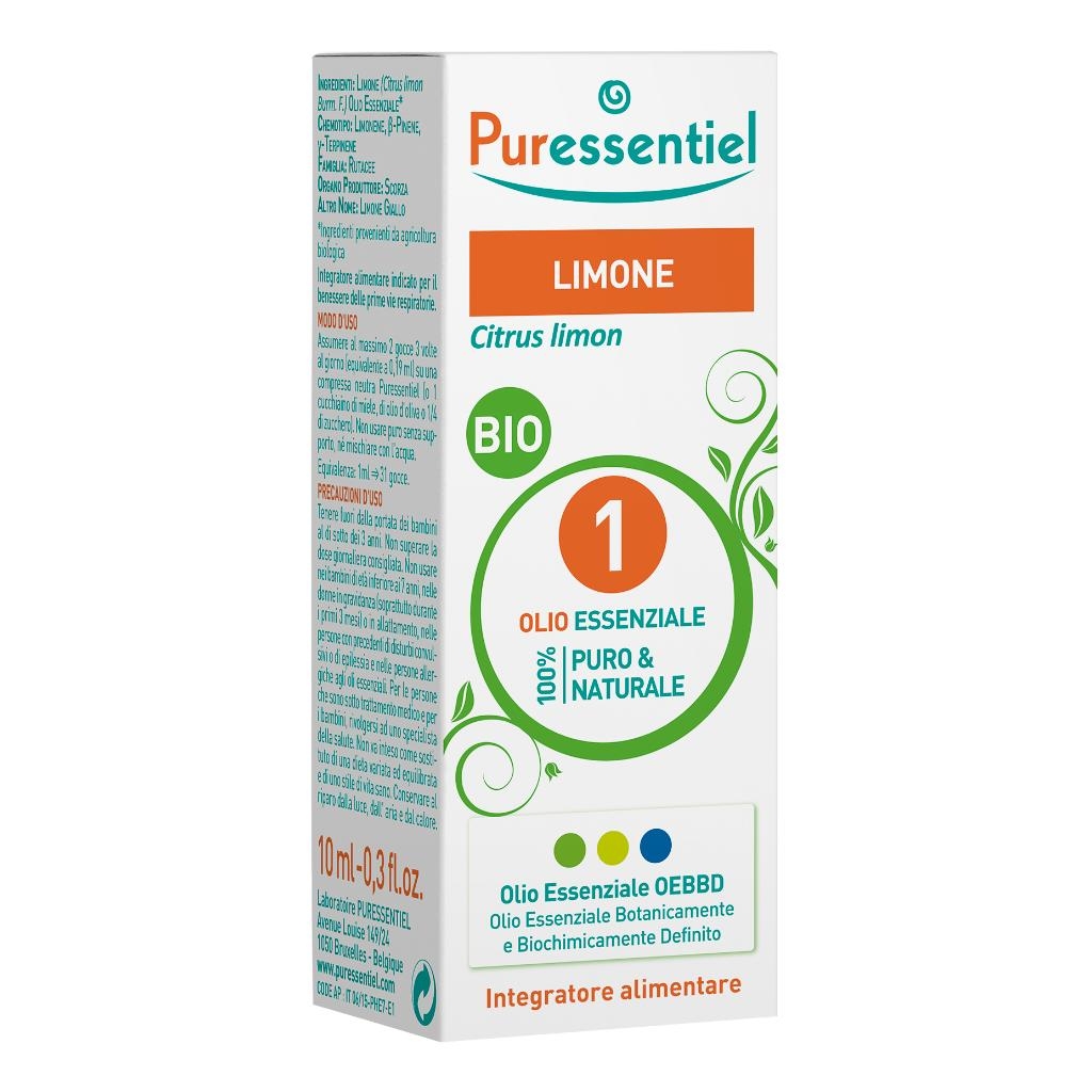 PURESSENTIEL LIMONE OLIO ESSENZIALE BIO 10 ML