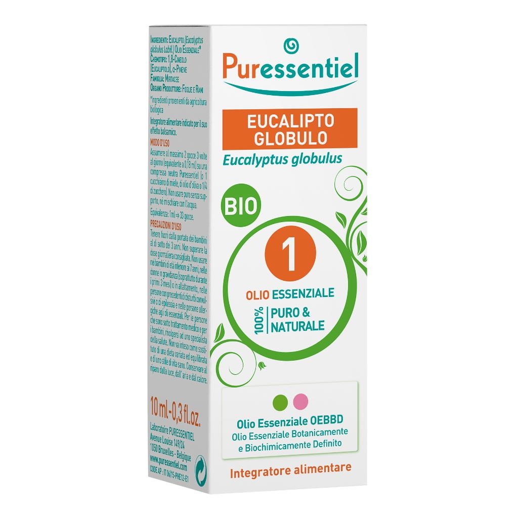 PURESSENTIEL EUCALIPTO GLOBULO OLIO ESSENZIALE BIO 10 ML