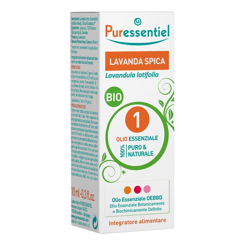 PURESSENTIEL LAVANDA SPICA OLIO ESSENZIALE BIO 10 ML