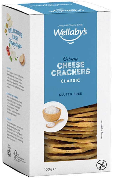 WELLABY'S CRACKERS CLASSIC CHEESE 100 G
