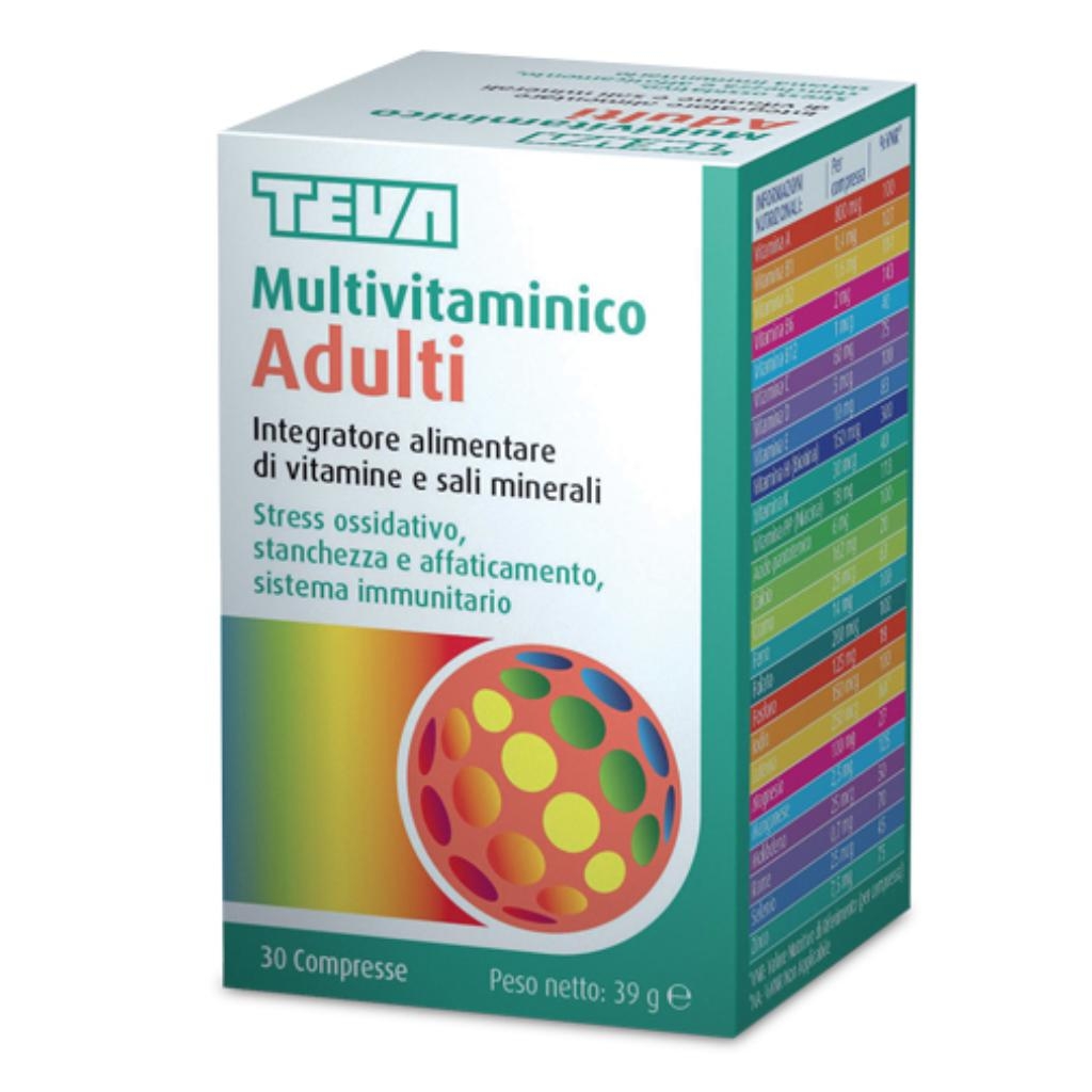 MULTIVITAMINICO ADULTI TEVA 30 COMPRESSE 30 G