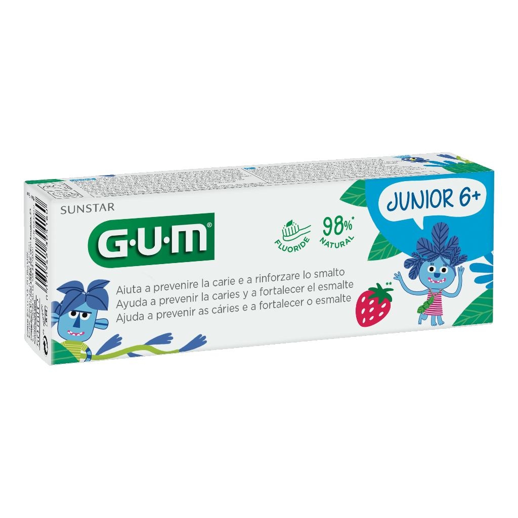 GUM JUNIOR DENTIFRICIO BAMBINI 7/12 FLUORO 1000 PPM 50 ML