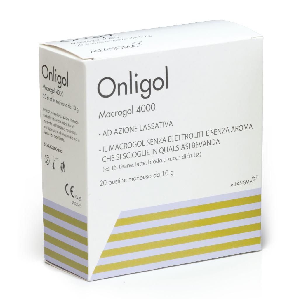 ONLIGOL MACROGOL 4000 20 BUSTINE 10 G SENZA ZUCCHERO