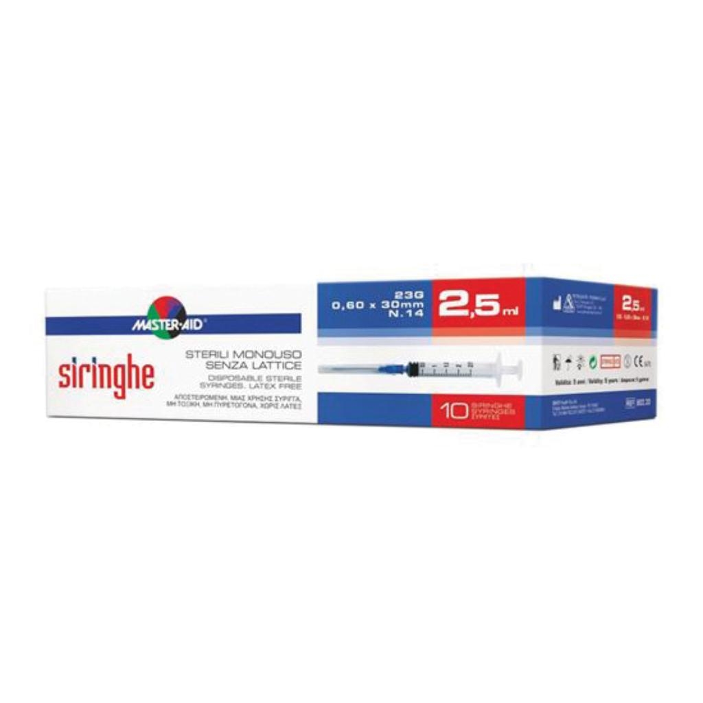 SIRINGA PER VENIPUNTURA MASTER-AID 10 ML GAUGE 21 10 PEZZI