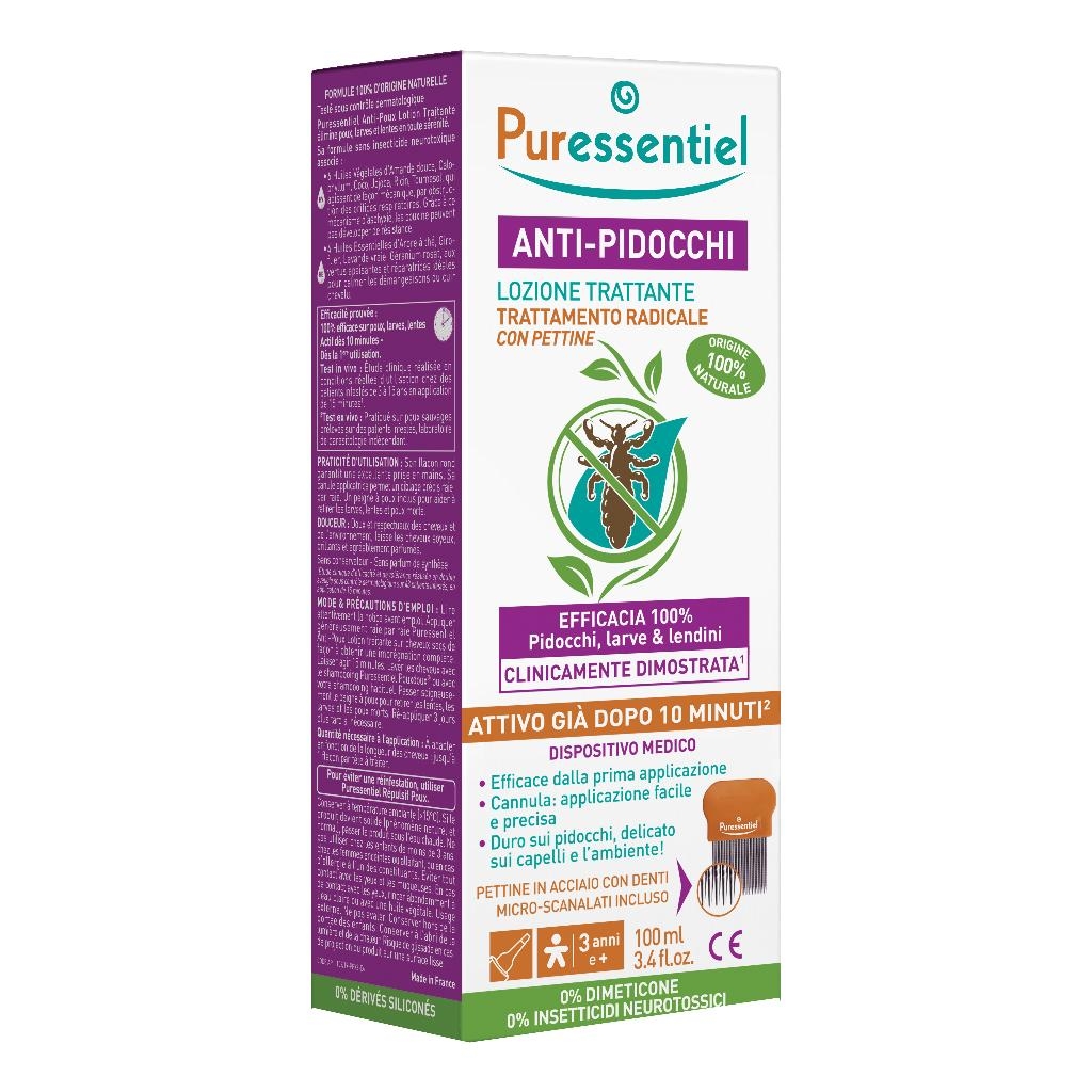 LOZIONE ANTIPIDOCCHI 100 ML + PETTINE PURESSENTIEL