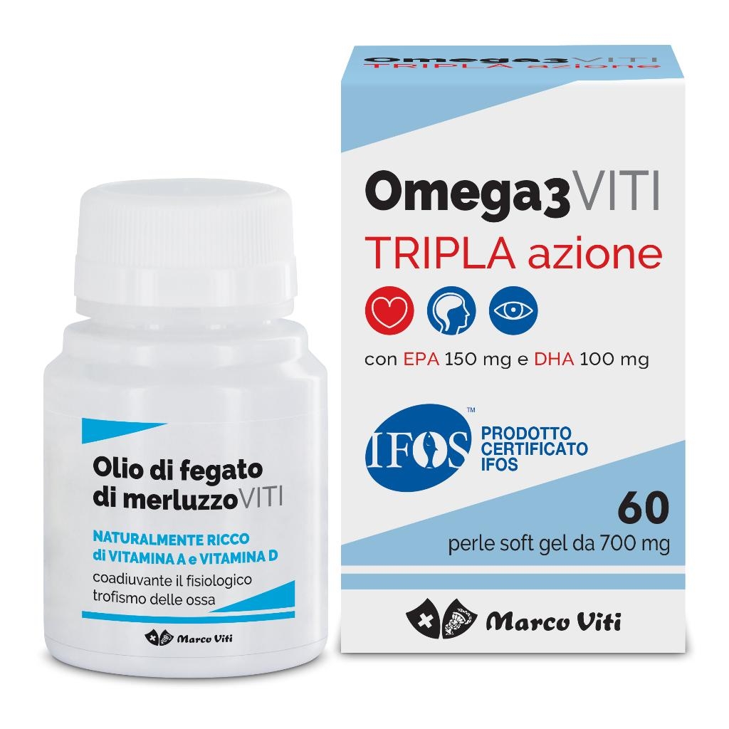 OMEGA3 VITI TRIPLA AZIONE 60 PERLE