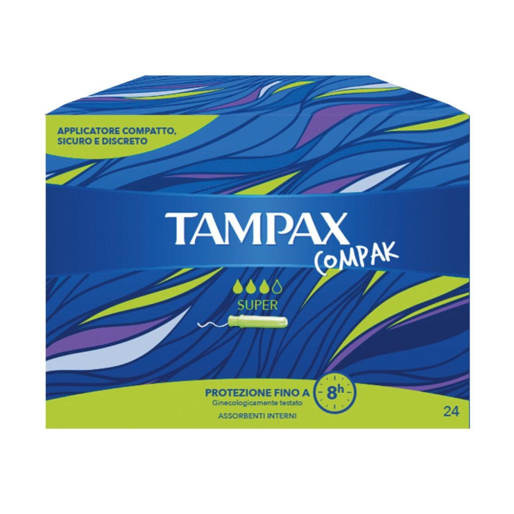 TAMPAX COMPAK SUPER 24 PEZZI