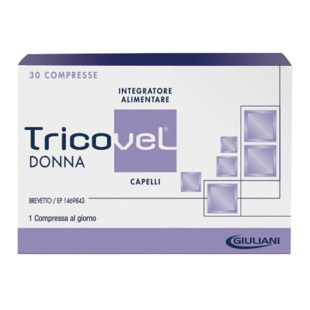 TRICOVEL DONNA INTEGRATORE ALIMENTARE CON NUTRIENTI SPECIFICI PER CAPELLI 30 COMPRESSE