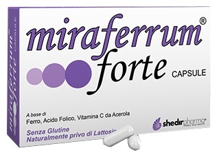 Shedir Pharma Miraferrum Forte Integratore Alimentare, 30 capsule