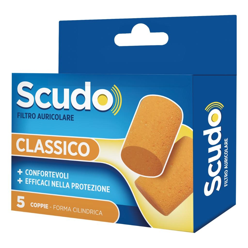 SCUDO FILTRO AURICOLARE CLASSICO SNR 36 DB 7-12MM 5 PAIA